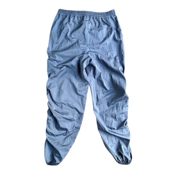 FREE PEOPLE Movement Back To The Future Pants Blue High Rise Ankle Zip Ruched Sm - Picture 9 of 12